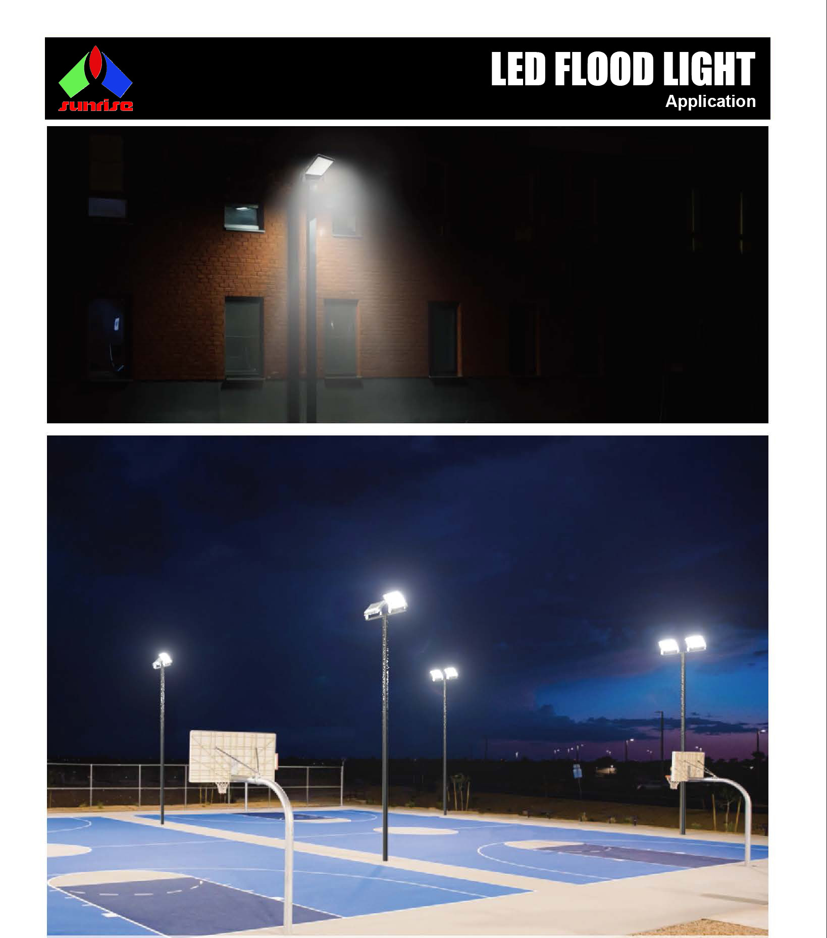 High Brightness 200w Outdoor LED Flood Lights 3030 SMD Black Led Floodlight
