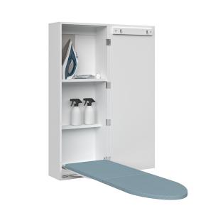 China MDF Wood Wall Mounted Ironing Board Cabinet with Mirror wholesale