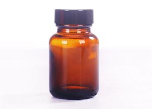 China Medicine Pill Vitamin Capsule Glass Bottle Amber Wide Mouth 60ml 100ml 150ml wholesale