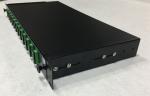 19" 1U Sliding Fiber Optic Patch Panel SC Adapter