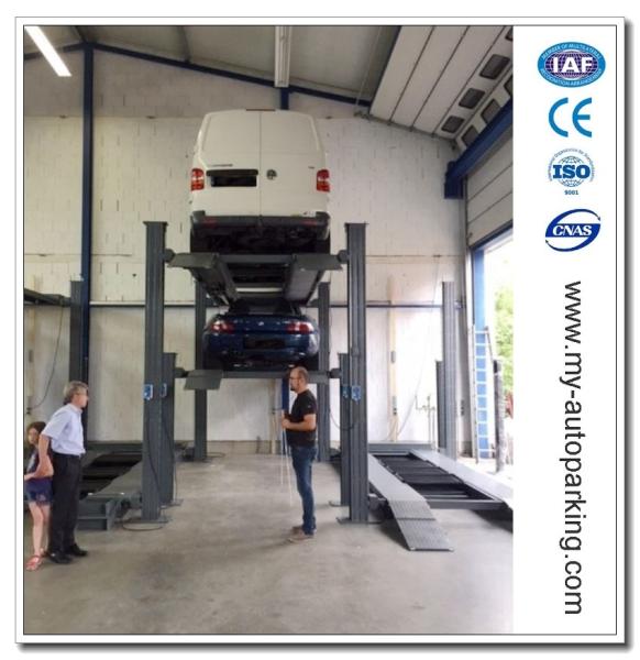 3 Level Four Post China Parking Lifts Manufacturers/Residential Car Parking lift