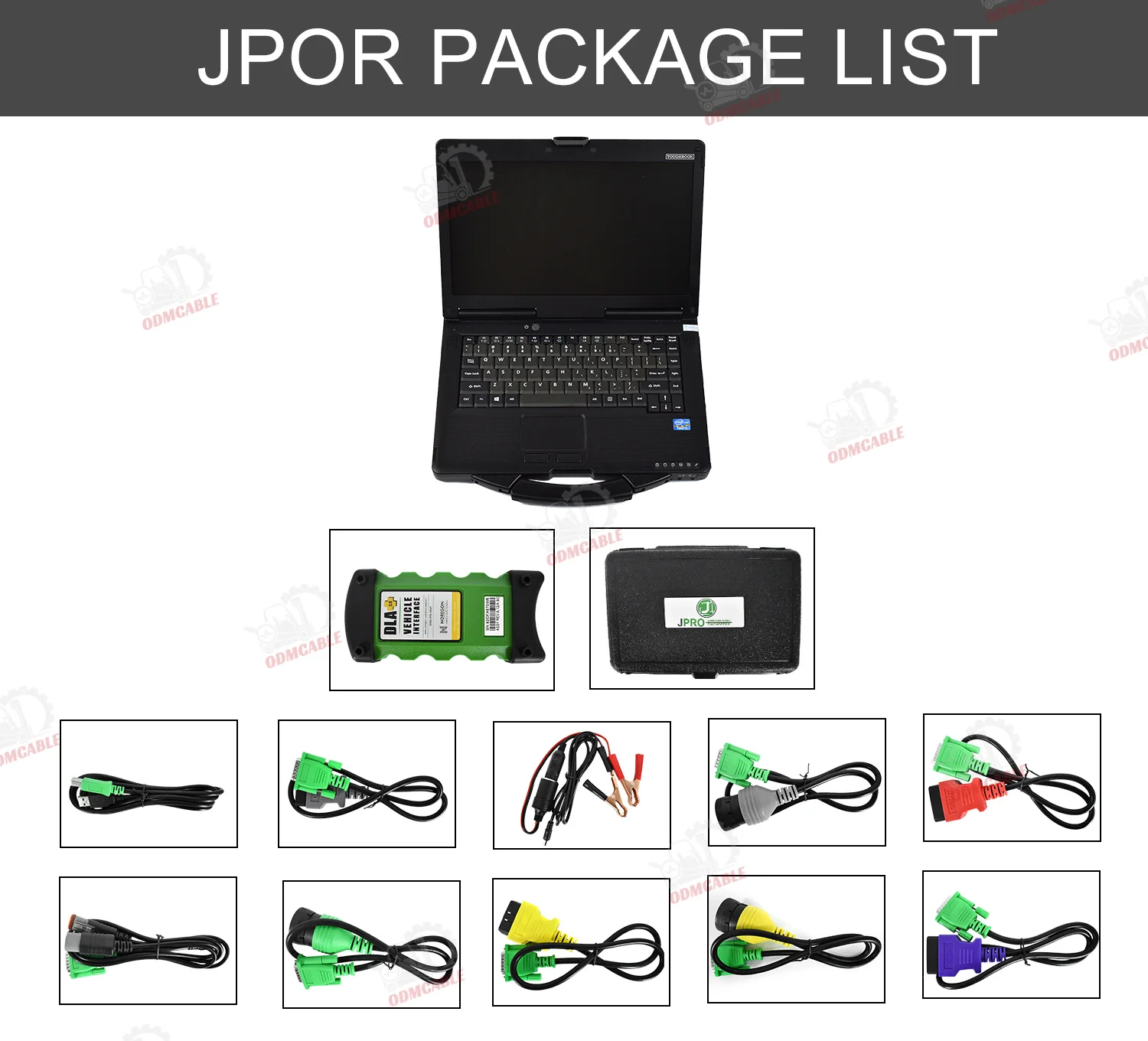 DLA+2.0 Vehicle Interface Diesel New 2024 Software Heavy Duty Truck Scanner Fleet Diagnostic Tool And CF19