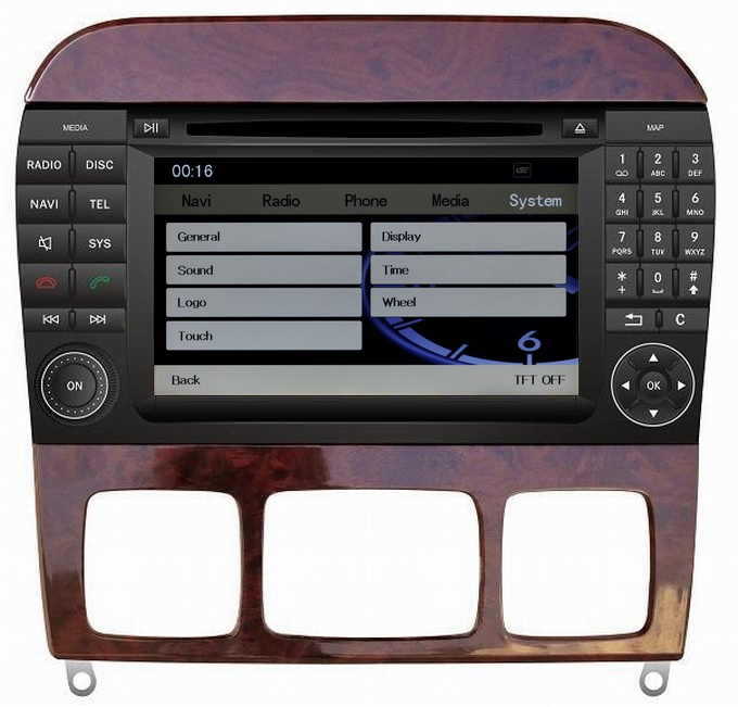 Ouchuangbo Auto GPS Navigation for Mercedes Benz S W220 1998-2005 USB iPod DVD Radio Stereo System OCB-1505