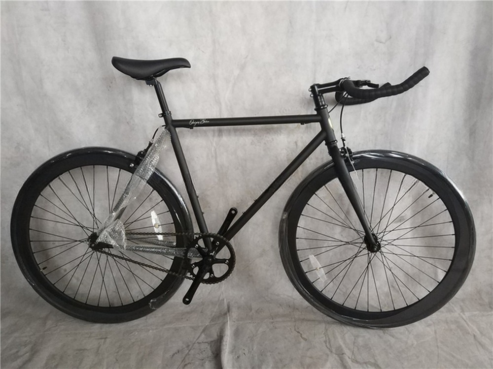 58cm 60cm White Frame Red Rim 700c Single Speed Fixie Fixed Gear Bike Double V Brake