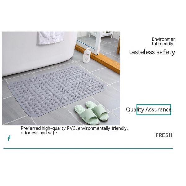 Custom Logo Embroidery Bath Mat Tub Non Slip Bathtub ShowerMat Absorbent Bathroom Mat