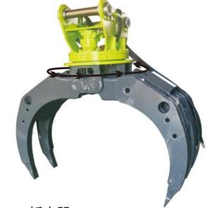China 360 Degree Hydraulic Rotating Gripper , Excavator Hydraulic Log Grab wholesale