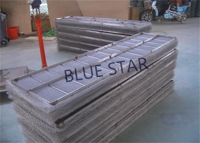 Rectangle Wire Mesh Mist Eliminator Simple Structure High Demisting Efficiency