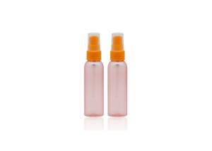 China 30ml Frosted Hot Pink Cosmetic Spray Bottle With Flat Shoulder wholesale