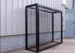 Black Powder Coating Gas Cylinder Cages Flexible / Foldable Easy Install