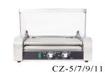 Commercial Hot Dog Grill Machine 5 / 7 / 9 / 11 Rollers , Electric Hot Dog
