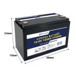 Rechargeable Lifepo Battery 12v 120ah 1536 Wh Light Weight For RV Motorhome