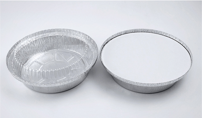 9 Inch Round Tin Foil Pans With Clear Plastic Lids Freezer Oven Safe