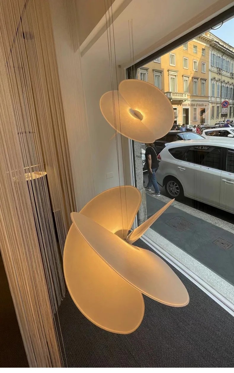 Luceplan Levante Pendant Light Nordic Silk Chandelier Illa Apartment Duplex Staircase chandelier guzhen(WH-AP-550)
