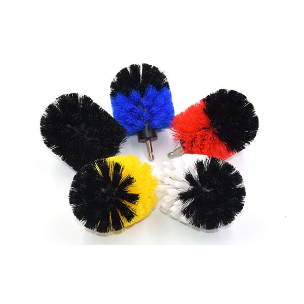 Durable Soft Bristle Drill Brush For Tile Cleaning , Stiffness Drill Bit Brush