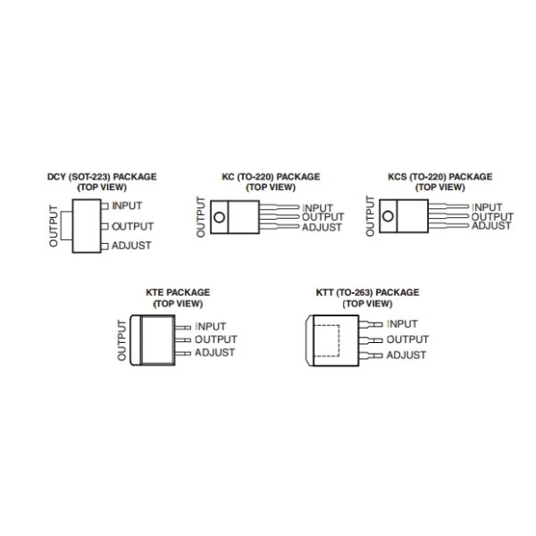 LM317DCYR 3-Terminal Adjustable Regulator Electronics Ic Chip