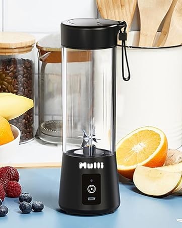 Compact and Portable Blender with Six Blades for Grinding Blending and More Braising Cups