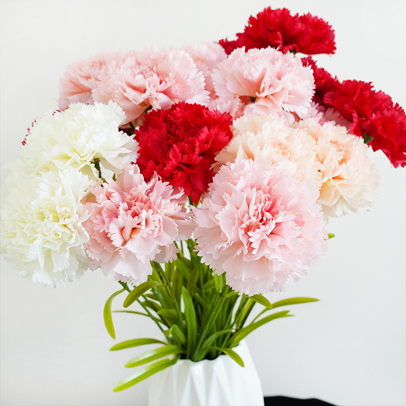 Simulated Single Branch Kangnaixin Mother's Day Gift Simulated Flower High end Silk Flower Home Decoration Flower
