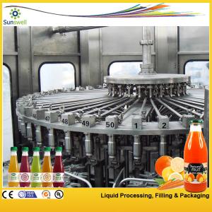 China PET / Glass Bottle Juice Filling Machine 24000BPH With 3-in-1 Filling Monoblock wholesale