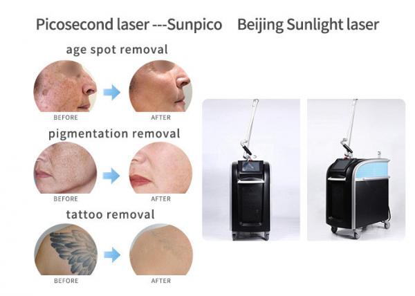 Salon / Clinic Picosecond Laser Tattoo Removal Machine For Acne Scar Treatment