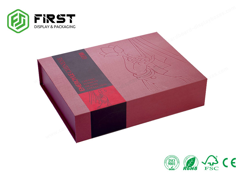 Cardboard Gift Box Customized Luxury Rigid Paperboard Gift Packaging Box With Magnetic Lid