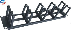 China 19inch 2U 10PCS Plastic Rings And Hole Of Bottom Plate Cable Management wholesale