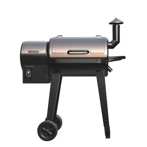 China Barbecue Metal Wood Pellet Smoker Grill with Trolley Cart for Backyard Cooking wholesale