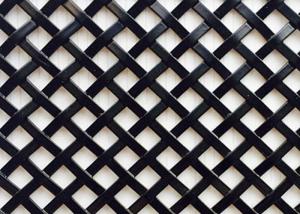 China SS304 Antiwear Black Powder Coated Mesh Decorative For Building Structures wholesale