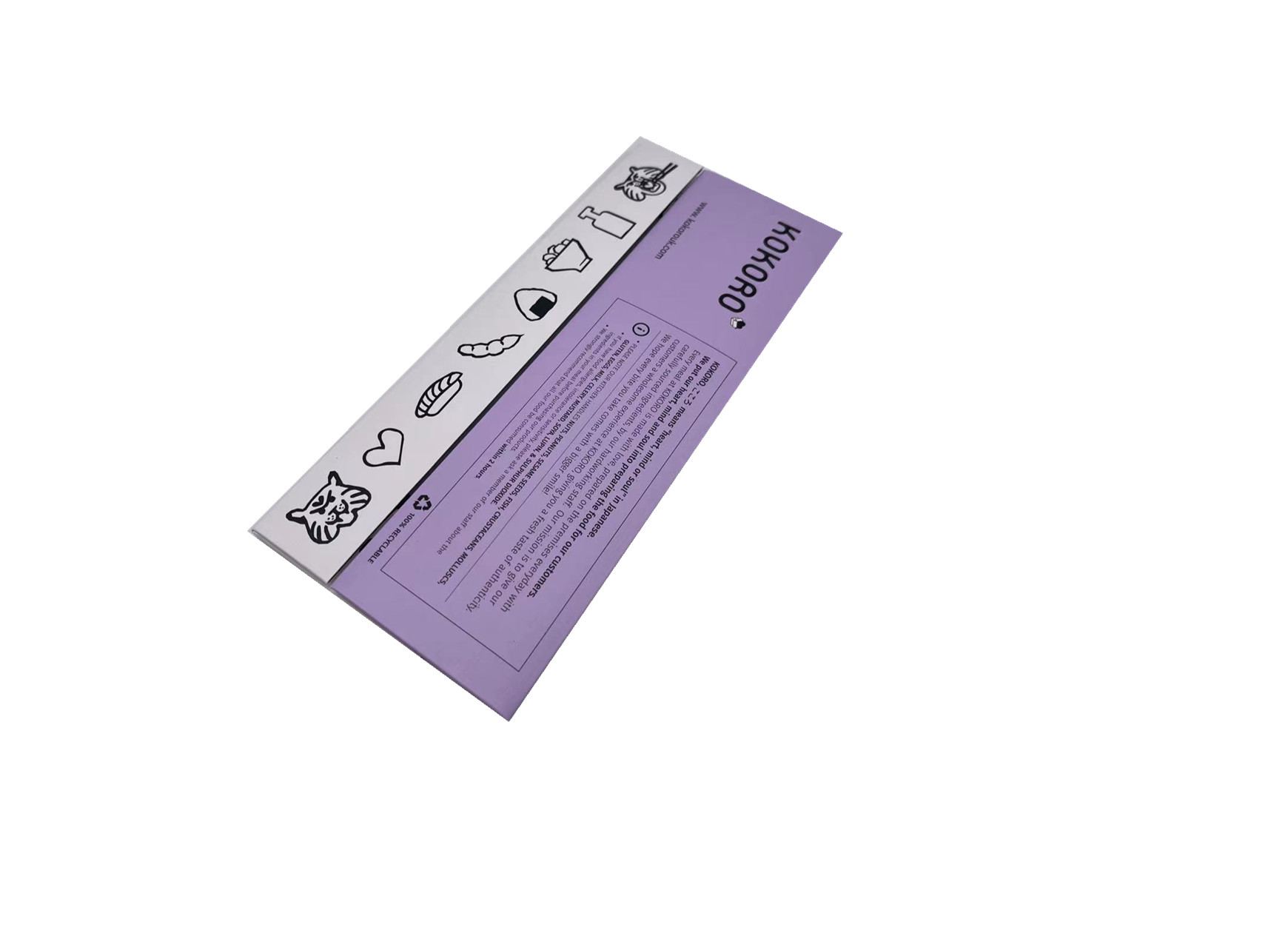 Anti Fog Foldable Sushi Packaging Box White Cardboard Paper With PVC Window