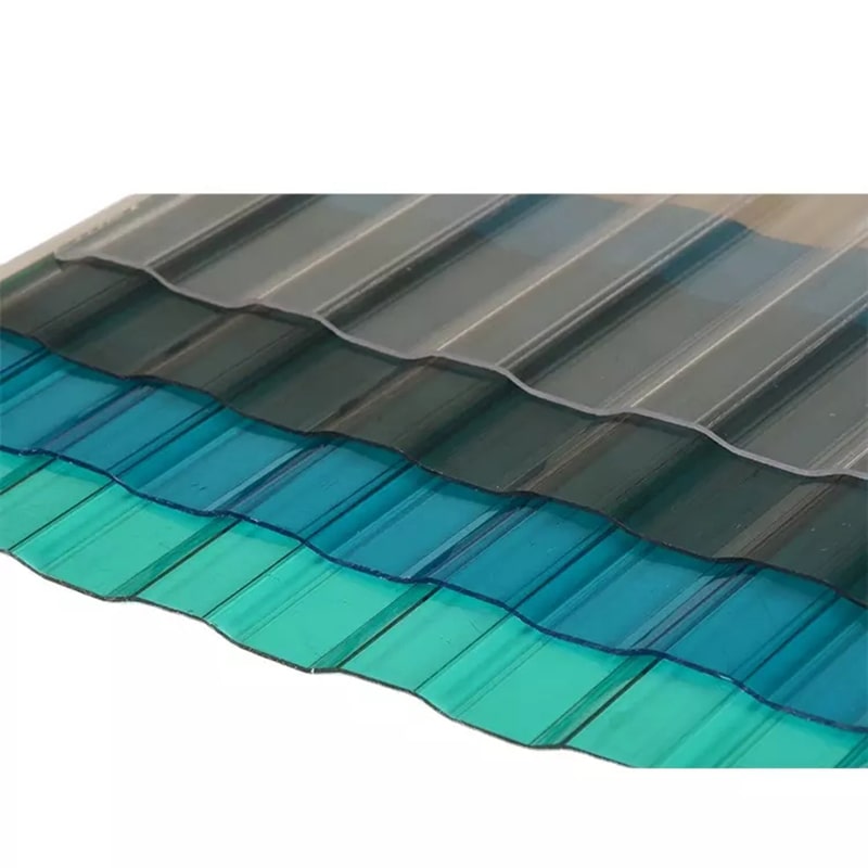 Diy Greenhouse Panels Clear Plastic Polycarbonate Sheets 0.8mm For Roof Covering
