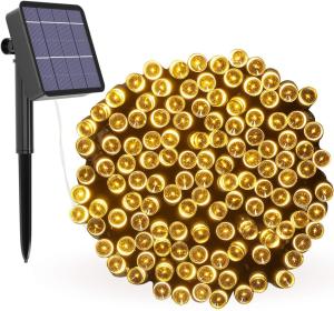 China 78.7ft 8 Modes Copper Twinkle LED Solar Fairy Lights wholesale