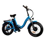 20 Inch Fat Tire Mini Folding Electric Bike 500 Watt 48v For Beach Cruiser Snow