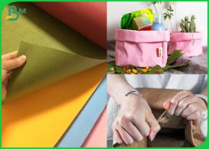 China 0.55mm Degradable Pink Color Washable Kraft Fabric For Paper Bags wholesale