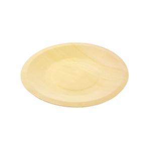 China LFGB Bulk Biodegradable Disposable Wooden Plates 160mm For Party Wedding wholesale