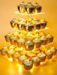 Pastry 4 Tier Acrylic Cupcake Stand For Birthday Wedding Party
