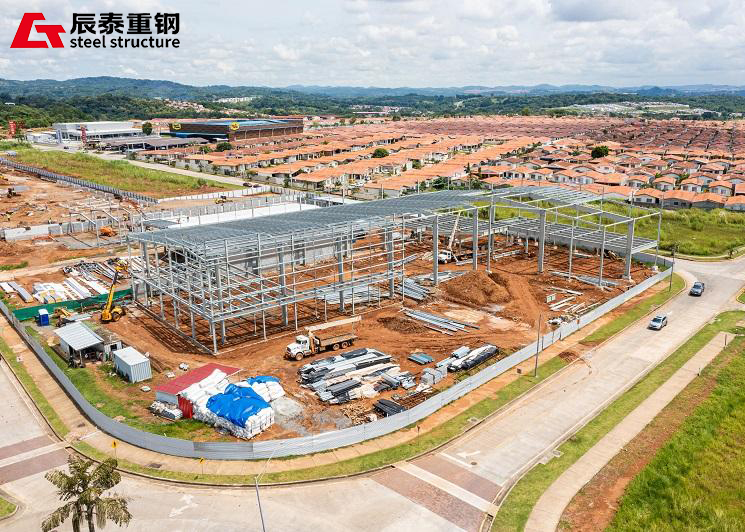 Prefab Metal Building Construction Weather Resistant Steel Constructed Buildings