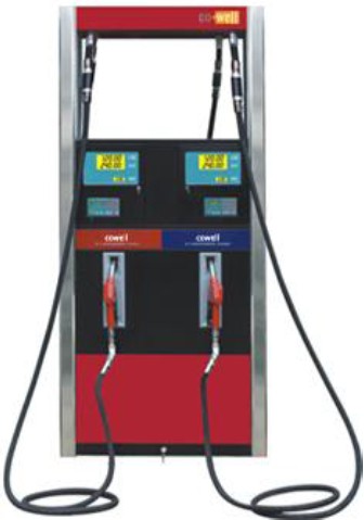 Petrol Station Fuel Dispenser with 2-Pump 2-Flow Meter 2-Nozzle and Oil Rotary Pump
