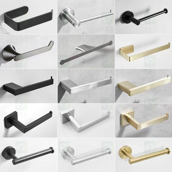 304 Stainless Steel Bathroom Roll Holder Wall Mount