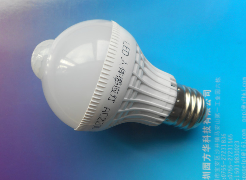 CBS 360 Degree Human Body Induction Lamp / Rotating Induction Light Bulb
