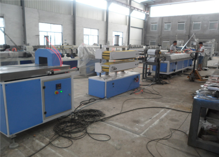 PVC WPC Plastic Profile Making Machine , PVC Corner Protector Profile Extrusion Line , Twin Screw Extruder Profile