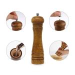 12in 8in Modern Wood Pepper Mill Sustainable Wooden Salt Shaker And Pepper