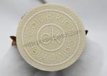 Round CK 3D Silicone Logo On Clothes Monochrome Glossy Raised