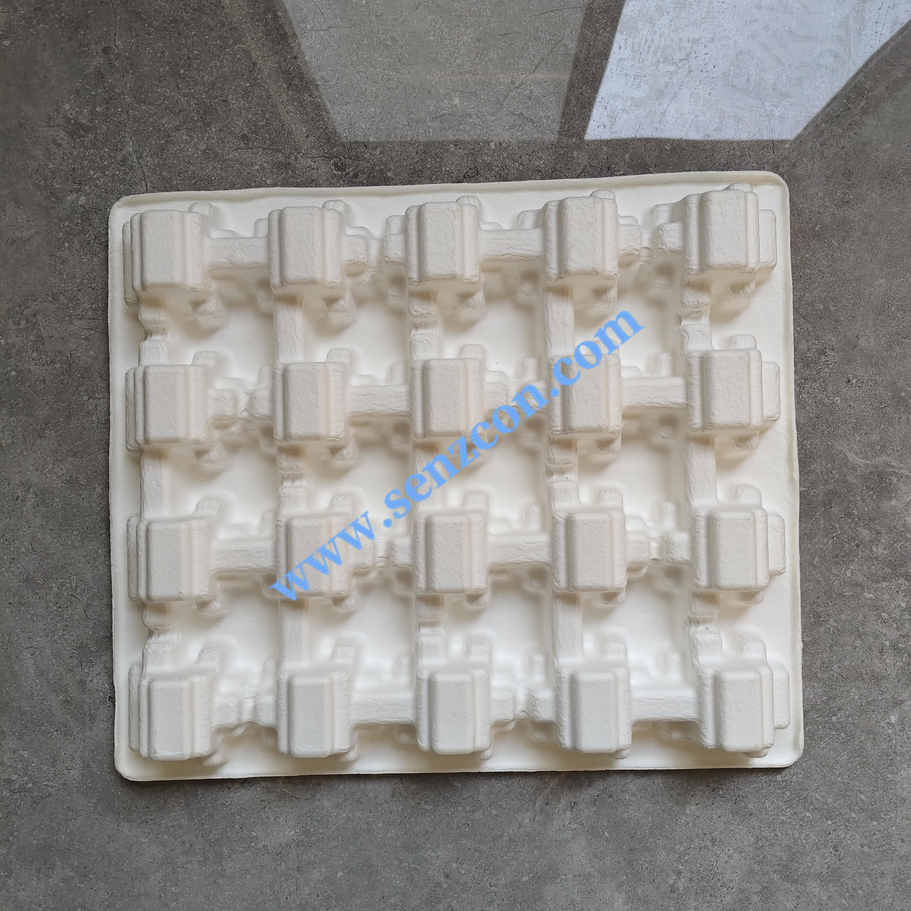 Factory OEM hardware parts, pulp molding, made of plant fiber (sugarcane pulp), dry pressing, environmentally friendly and biodegradable.