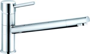 China Modern Single Lever Brass Kitchen Mixer Tap Monobloc 160 Mm wholesale