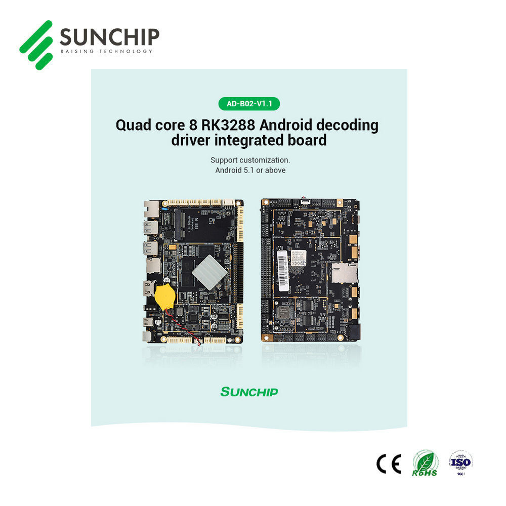 Reliable Android Mainboard RK3288 Board LVDS EDP For Automotive Digital Signage