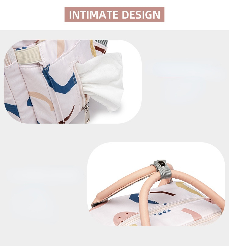 New Print Multi-function Baby Care Backpacks Waterproof Mommy Outdoor Travel Diaper Bags Large Capacity Mom Maternity Mochila