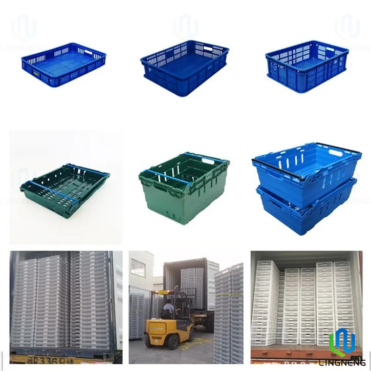 25KGS Stackable Nestable Plastic Containers For Storing Fresh Produce