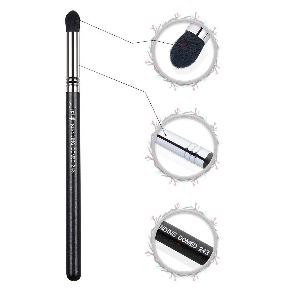 cruelty free Antimicrobial Domed Blending Brush comfortable rounded head