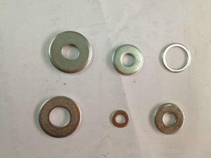 China Heavy Duty Flat Metal Washers Plate Round Carbon Steel Prevent Loosening / Leaks wholesale
