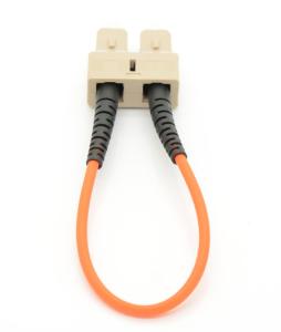 China SC Singlemode Fiber Loopback Plug 1000 Times Durability For Telecom Equipment wholesale