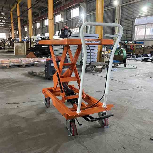 Mini Smart Single Scissor Lift Table Portable 750kg Max Height 39.37in